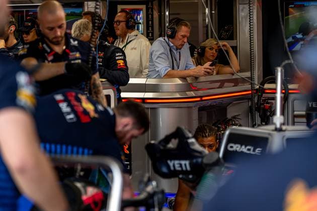 SAO PAULO, BRAZIL: Jos Verstappen, Max Verstappen s Father, at the 2024 Formula 1 Sao Paulo Grand Prix at the Interlagos Circuit in Sao Paulo, Brazil.