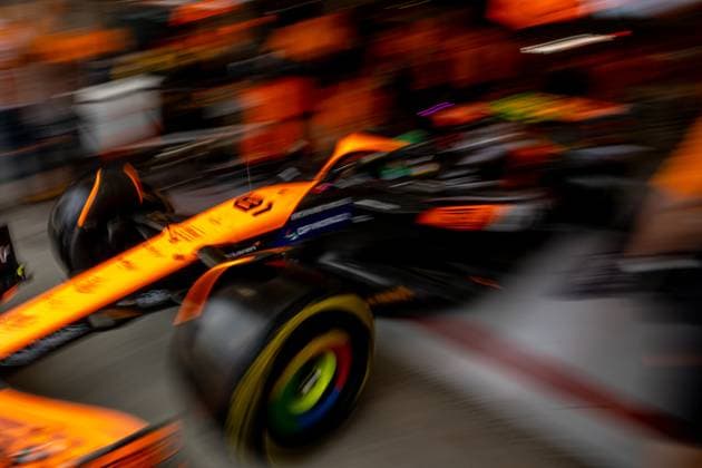 SAO PAULO, BRAZIL: Oscar Piastri, racing for the McLaren F1 team during the 2024 Formula 1 Sao Paulo Grand Prix at the Interlagos Circuit in Sao Paulo, Brazil
