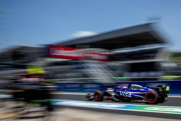 SAO PAULO, BRAZIL: Liam Lawson, racing for the Racing Bulls team during the 2024 Formula 1 Sao Paulo Grand Prix at the Interlagos Circuit in Sao Paulo, Brazil