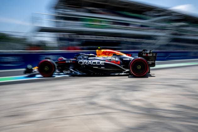 SAO PAULO, BRAZIL: Sergio Perez, racing for the Red Bull Racing team during the 2024 Formula 1 Sao Paulo Grand Prix at the Interlagos Circuit in Sao Paulo, Brazil