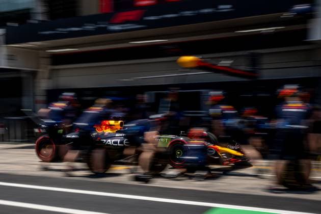 SAO PAULO, BRAZIL: Max Verstappen, racing for the Red Bull Racing team during the 2024 Formula 1 Sao Paulo Grand Prix at the Interlagos Circuit in Sao Paulo, Brazil