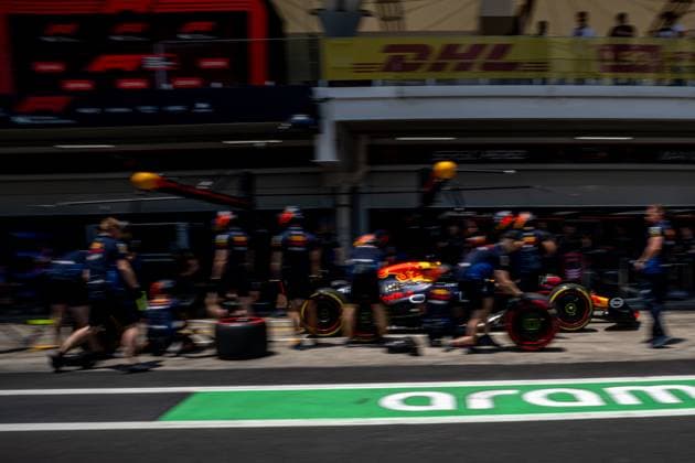 SAO PAULO, BRAZIL: Max Verstappen, racing for the Red Bull Racing team during the 2024 Formula 1 Sao Paulo Grand Prix at the Interlagos Circuit in Sao Paulo, Brazil