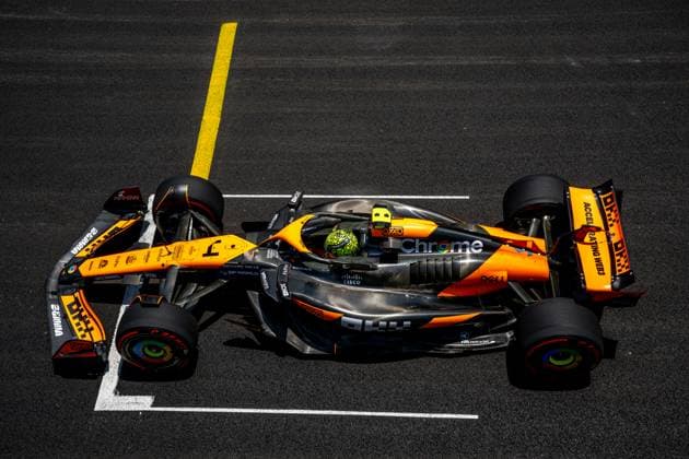 SAO PAULO, BRAZIL: Lando Norris, racing for the McLaren F1 team during the 2024 Formula 1 Sao Paulo Grand Prix at the Interlagos Circuit in Sao Paulo, Brazil