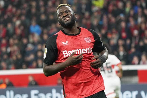 Soccer, 1 Bundesliga, Season 2024 2025, Bayer 04 Leverkusen VfB Stuttgart 01 11 2024, Bayarena Leverkusen Victor Boniface Bayer 04 Leverkusen , Action, Single image