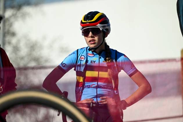 2024 UEC Cyclo-Cross EC - Media Activities PONTEVEDRA, SPAIN - NOVEMBER 02 : PEETERS Zita of Belgium pictured during a training session prior to the 2024 UEC Cyclo-Cross European Championships on November 02, 2024 in Pontevedra, Spain, 02 11 2024 Pontevedra Spain  Copyright: xNicoxVereeckenx
