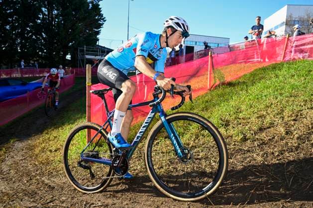 2024 UEC Cyclo-Cross EC - Media Activities PONTEVEDRA, SPAIN - NOVEMBER 02 : MICHELS Jente of Belgium pictured during a training session prior to the 2024 UEC Cyclo-Cross European Championships on November 02, 2024 in Pontevedra, Spain, 02 11 2024 Pontevedra Spain  Copyright: xNicoxVereeckenx