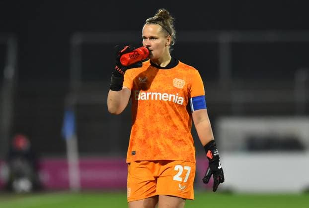 Soccer Google Pixel Womens Bundesliga Season 2024 2025 8 Matchday 1 FC Köln Bayer 04 Leverkusen on 01 11 2024 at Franz Kremer Stadium in Cologne Friederike Repohl Bayer 04 Leverkusen DFB regulations prohibit any use of photographs as image sequences and or quasi video Nordrhein Westfalen Germany