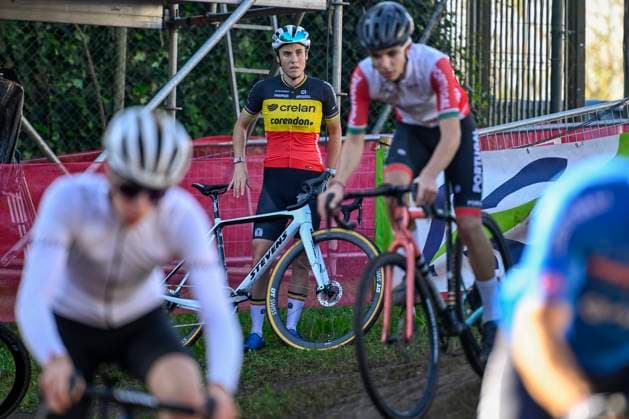 2024 UEC Cyclo-Cross EC - Media Activities PONTEVEDRA, SPAIN - NOVEMBER 02 : CANT Sanne of Belgium pictured during a training session prior to the 2024 UEC Cyclo-Cross European Championships on November 02, 2024 in Pontevedra, Spain, 02 11 2024 Pontevedra Spain  Copyright: xNicoxVereeckenx