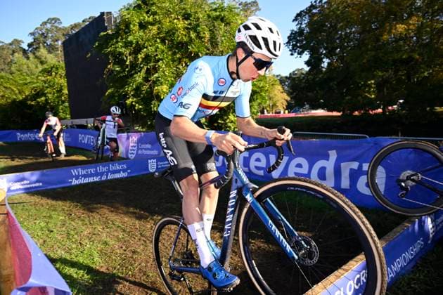 2024 UEC Cyclo-Cross EC - Media Activities PONTEVEDRA, SPAIN - NOVEMBER 02 : MICHELS Jente of Belgium pictured during a training session prior to the 2024 UEC Cyclo-Cross European Championships on November 02, 2024 in Pontevedra, Spain, 02 11 2024 Pontevedra Spain  Copyright: xNicoxVereeckenx