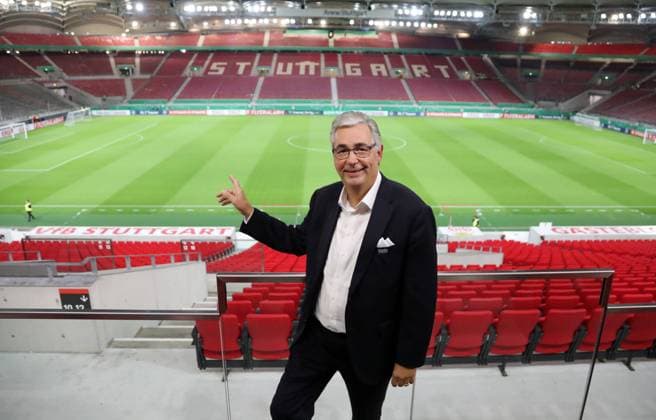 29 10 24 VfB Stuttgart Dietmar Allgaier Germany, Stuttgart, 29 10 2024, Football, Bundesliga, VfB Stuttgart Dietmar Allgaier President