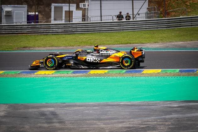 Corrida Sprint e classificação GP F1 SP SÃO PAULO, SP - 02.11.2024: CORRIDA SPRINT E CLASSIFICAÇÃO GP F1 SP - This Friday (01) at the Interlagos racetrack, in the south of the capital of São Paulo, the first day of training for the 2024 Lenovo Formula 1 Grand Prix of São Paulo will take place. In the photo, the driver, Lando Norris 4. (Photo: Aloisio Mauricio Fotoarena) x2644328x  AloisioxMauricio