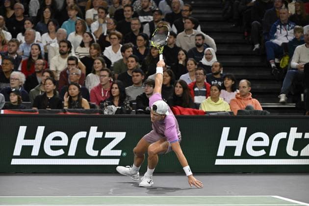 Tennis : Rolex Paris Masters 2024 - Holger Rune - Danemark Tennis : Rolex Paris Masters 2024 - Paris - 02 11 2024 ChrysleneCaillaud Panoramic 