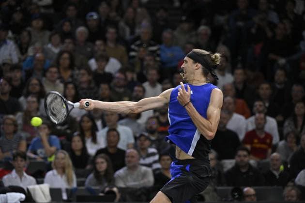 Tennis : Rolex Paris Masters 2024 - Alexander Zverev - Allemagne Tennis : Rolex Paris Masters 2024 - Paris - 02 11 2024 ChrysleneCaillaud Panoramic 