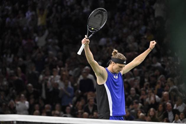 Tennis : Rolex Paris Masters 2024 - Alexander Zverev - Allemagne Tennis : Rolex Paris Masters 2024 - Paris - 02 11 2024 ChrysleneCaillaud Panoramic 