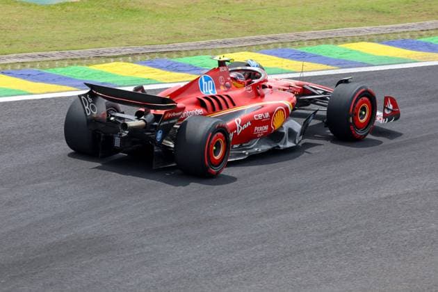 Carlos Sainz Jr. (ESP) - Scuderia Ferrari - Ferrari SF-24 - Ferrari during Sprint Race of the Formula 1 Lenovo Grande Premio de Sao Paulo 2024, scheduled to take place at Interlagos Circuit, San Paolo, Brasil, BRA Nov 1st-3rd, 2024  Copyright: xAlessioxDexMarco IPAxSportx xipax xx IPA_51194541 IPA_Agency_IPA51194541
