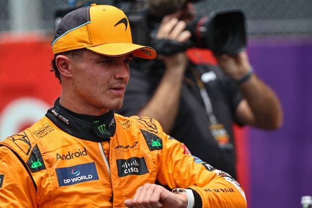 Lando Norris (GBR) - McLaren Formula 1 Team - McLaren MCL38 - Mercedes during Sprint Race of the Formula 1 Lenovo Grande Premio de Sao Paulo 2024, scheduled to take place at Interlagos Circuit, San Paolo, Brasil, BRA Nov 1st-3rd, 2024  Copyright: xAlessioxDexMarco IPAxSportx xipax xx IPA_51194561 IPA_Agency_IPA51194561