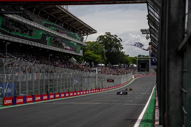 SAO PAULO, BRAZIL: Pierre Gasly, racing for the Alpine team during the 2024 Formula 1 Sao Paulo Grand Prix at the Interlagos Circuit in Sao Paulo, Brazil
