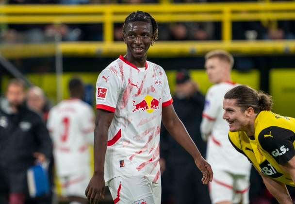 Amadou Haidara RB Leipzig, 8 02 11 2024, Football, 1 Bundesliga Borussia Dortmund RB Leipzig in Dortmund, Signal Iduna Park, Season 2024 2025 Copyright: HMBxMedia xMarcoxBader