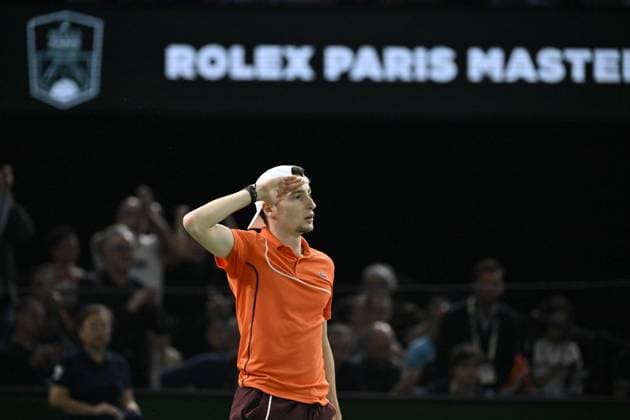 Tennis : Rolex Paris Masters 2024 - Ugo Humbert se qualifie pour la finale - France Tennis : Rolex Paris Masters 2024 - Paris - 02 11 2024 ChrysleneCaillaud Panoramic 