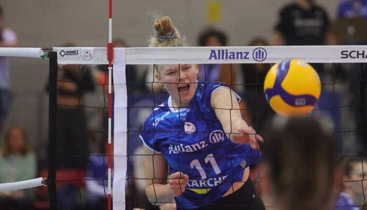 Stuttgart , Volleyball Bundesliga Women, Allianz MTV Stuttgart vs Dresdner SC , Pauline Martin Stgt