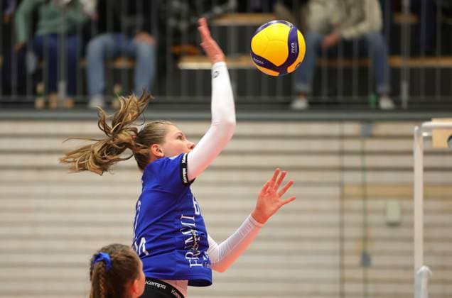 BAU 02 11 2024, Germany, Weissach, Volleyball 2 Bundesliga Women Pro, Binder Blaubären Flacht vs ESA Grimma Volleys, Sumeja Bristina Flacht