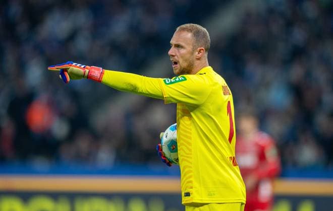 Soccer, Men, Season 2024 2025, 2 Bundesliga 11 Matchday , Hertha BSC 1 FC Köln, Goalkeeper Marvin Schwäbe 1 FC Köln , 02 11 2024, Copyright: xSebastianxRäppold MatthiasxKochx