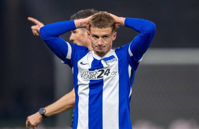 Soccer, Men, Season 2024 2025, 2 Bundesliga 11 Matchday , Hertha BSC 1 FC Köln, Michael Cuisance Hertha BSC , 02 11 2024, Copyright: xSebastianxRäppold MatthiasxKochx