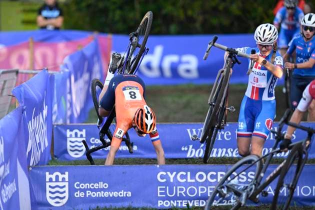 2024 UEC Cyclo-Cross EC - Women Juniors PONTEVEDRA, SPAIN - NOVEMBER 03 : Cabaca Mae (NED) in action during the 2024 UEC Cyclo-Cross European Championships for Women Juniors on November 03, 2024 in Pontevedra, Spain, 03 11 2024 Pontevedra Spain  Copyright: xNicoxVereeckenx
