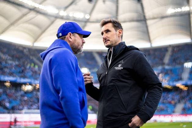 Hamburg, 3 November 2024 Football, 2 Bundesliga 2024 25, Hamburger SV 1 FC Nürnberg Steffen Baumgart Hamburger SV, Trainer , Miroslav Klose 1 FC Nürnberg, Trainer DFL REGULATIONS PROHIBIT ANY USE OF PHOTOGRAPHS AS IMAGE SEQUENCES AND OR QUASI VIDEO