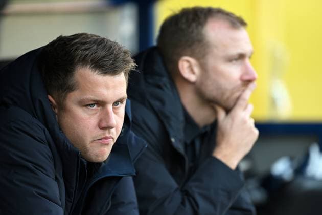 Paderborn, Home Deluxe Arena, 03 11 24, GER, Men, 2 Bundesliga, Season 2024 2025, SC Paderborn 07 Eintracht Braunschweig Picture from left Sporting Director Robin TROST Paderborn and Managing Director BENJAMIN WEBER Paderborn Only for editorial use DFL regulations prohibit any use of photographs as image sequences and or quasi video NRW Germany
