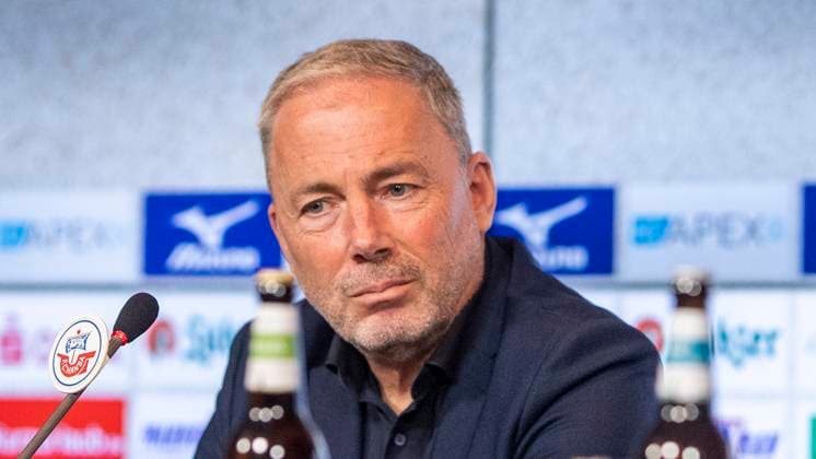 3 11 2024, Football, Men, DFL, 3 Liga, 3 FBL, Coach presentation Daniel Brinkamann FC Hansa Rostock Jürgen Wehlend Chairman of the Supervisory Board FC Hansa Rostock at the press conference for the presentation of the new coach Daniel Brinkmann Rostock Ostseestadion Mecklenburg-Vorpommern Germany