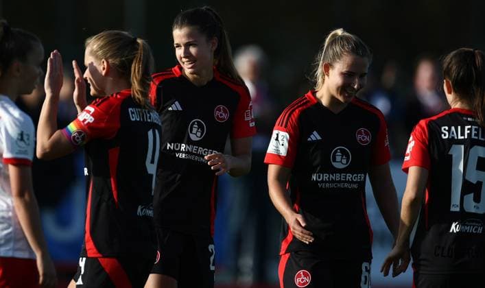 Torjubel Nele Bauereisen 1-0 , Frauen 2.Bundesliga , 1.FCN Nürnberg-Freiburg II, Spieltag 9, Fußball , in den Sportpark Valznerweiher Stadion , Nürnberg, Bayern, Deutschland . November 03, 2024 . Photo by: Davide Elias Ipa Photo Pressefoto DENL Copyright: xDavidexEliasx