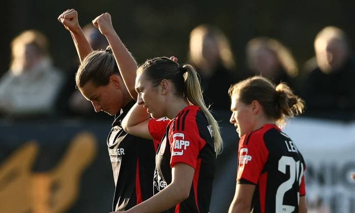 Torjubel Medina Desic 2-0 , Frauen 2.Bundesliga , 1.FCN Nürnberg-Freiburg II, Spieltag 9, Fußball , in den Sportpark Valznerweiher Stadion , Nürnberg, Bayern, Deutschland . November 03, 2024 . Photo by: Davide Elias Ipa Photo Pressefoto DENL Copyright: xDavidexEliasx