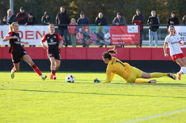 03 11 2024 Soccer Season 2024 2025 2 Women Soccer Bundesliga 09 Matchday 1 FC Nürnberg FCN Club Clubfrauen SC Freiburg II Sportfoto Zink DC DaEn xdcxdex Lara Meroni 11, 1 FC Nürnberg FCN , Marina Scholz 7, 1 FC Nürnberg FCN , Lena Nuding 1, SC Freiburg II