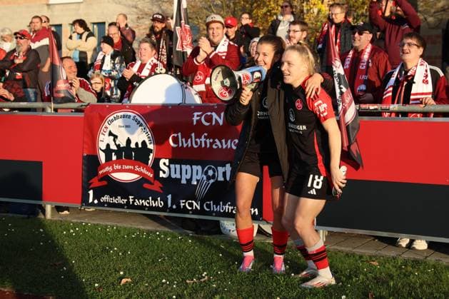 03 11 2024 Soccer Season 2024 2025 2 Women Soccer Bundesliga 09 Matchday 1 FC Nürnberg FCN Club Clubfrauen SC Freiburg II Sportfoto Zink DC DaEn xdcxdex Nele Bauereisen 23, 1 FC Nürnberg FCN , Franziska Mai 18, 1 FC Nürnberg FCN