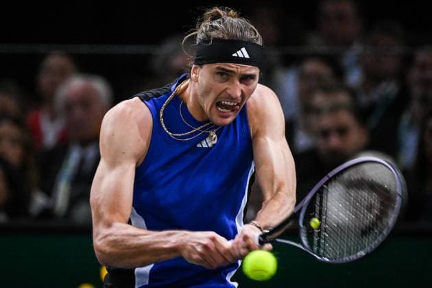 November 3, 2024, Paris, France, France: Alexander ZVEREV of Germany during the seventh day of the Rolex Paris Masters 1000 tennis tournament at Accor Arena on November 03, 2024 in Paris, France. Paris France - ZUMAm308 20241103_zsp_m308_003 Copyright: xMatthieuxMirvillex