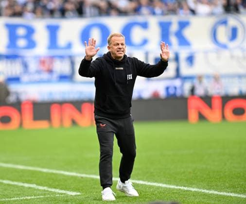 Soccer 2 Bundesliga Season 2024 25 1 FC Kaiserslautern 03 11 2024 Fritz Walter Stadion 1 FC Kaiserslautern fck SC Magdeburg scm 2 2 Coach Markus ANFANG 1 FC Kaiserslautern 1 FC Kaiserslautern
