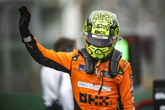 NORRIS Lando (gbr), McLaren F1 Team MCL38, portrait during the Formula 1 Grande Premio de Sao Paulo 2024, 21th round of the 2024 Formula One World Championship, WM, Weltmeisterschaft from November 1 to 3, 2024 on the Interlagos Circuit, in Sao Paulo, Brazil - F1 - SAO PAULO GRAND PRIX 2024 DPPI Panoramic  241103_R21_BRASILE_DP_XB3_3947
