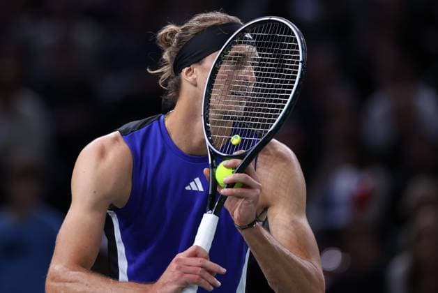 ROLEX PARIS MASTERS TENNIS 2024 Thierry Larret Maxppp. Tennis. Rolex Paris Masters. Accorhotels Arena, Paris (75), le 3 Novembre 2024. Finale : Alexander ZVEREV (GER) vs Ugo HUMBERT (FRA). Paris (75) ACCORHOTELS ARENA ILE DE FRANCE FRANCE  Copyright: xMAXPPPxThierryxLarretx TL_20241103_1017 0777794026st
