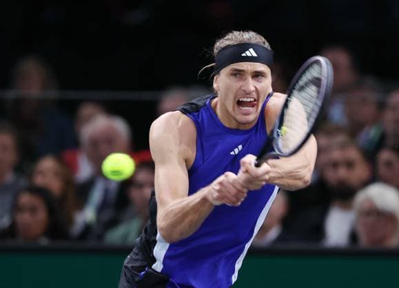 ROLEX PARIS MASTERS TENNIS 2024 Thierry Larret Maxppp. Tennis. Rolex Paris Masters. Accorhotels Arena, Paris (75), le 3 Novembre 2024. Finale : Alexander ZVEREV (GER) vs Ugo HUMBERT (FRA). Paris (75) ACCORHOTELS ARENA ILE DE FRANCE FRANCE  Copyright: xMAXPPPxThierryxLarretx TL_20241103_1024 0777794037st