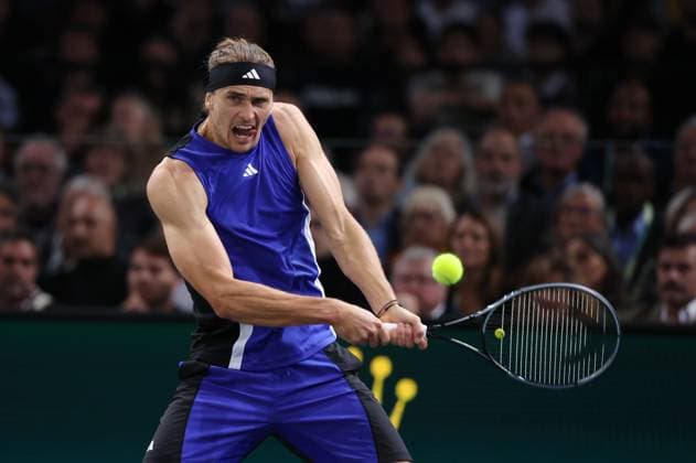 ROLEX PARIS MASTERS TENNIS 2024 Thierry Larret Maxppp. Tennis. Rolex Paris Masters. Accorhotels Arena, Paris (75), le 3 Novembre 2024. Finale : Alexander ZVEREV (GER) vs Ugo HUMBERT (FRA). Paris (75) ACCORHOTELS ARENA ILE DE FRANCE FRANCE  Copyright: xMAXPPPxThierryxLarretx TL_20241103_1025 0777794039st