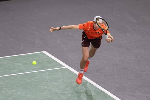 ROLEX PARIS MASTERS TENNIS 2024 Thierry Larret Maxppp. Tennis. Rolex Paris Masters. Accorhotels Arena, Paris (75), le 3 Novembre 2024. Finale : Alexander ZVEREV (GER) vs Ugo HUMBERT (FRA). Paris (75) ACCORHOTELS ARENA ILE DE FRANCE FRANCE  Copyright: xMAXPPPxThierryxLarretx TL_20241103_1028 0777794055st