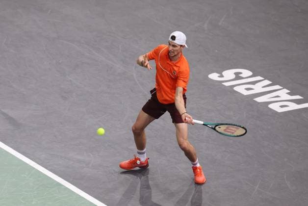 ROLEX PARIS MASTERS TENNIS 2024 Thierry Larret Maxppp. Tennis. Rolex Paris Masters. Accorhotels Arena, Paris (75), le 3 Novembre 2024. Finale : Alexander ZVEREV (GER) vs Ugo HUMBERT (FRA). Paris (75) ACCORHOTELS ARENA ILE DE FRANCE FRANCE  Copyright: xMAXPPPxThierryxLarretx TL_20241103_1032 0777794142st