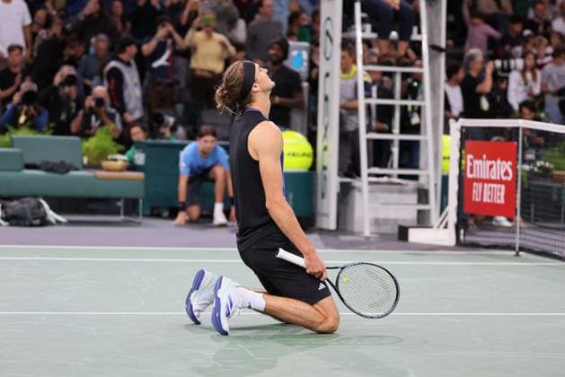 ROLEX PARIS MASTERS TENNIS 2024 Thierry Larret Maxppp. Tennis. Rolex Paris Masters. Accorhotels Arena, Paris (75), le 3 Novembre 2024. Finale : Alexander ZVEREV (GER) vs Ugo HUMBERT (FRA). Paris (75) ACCORHOTELS ARENA ILE DE FRANCE FRANCE  Copyright: xMAXPPPxThierryxLarretx TL_20241103_1040 0777794212st