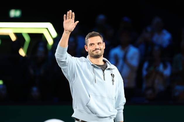 ROLEX PARIS MASTERS TENNIS 2024 Thierry Larret Maxppp. Tennis. Rolex Paris Masters. Accorhotels Arena, Paris (75), le 3 Novembre 2024. Finale : Alexander ZVEREV (GER) vs Ugo HUMBERT (FRA). Florent MANAUDOU Paris (75) ACCORHOTELS ARENA ILE DE FRANCE FRANCE  Copyright: xMAXPPPxThierryxLarretx TL_20241103_1043 0777794215st