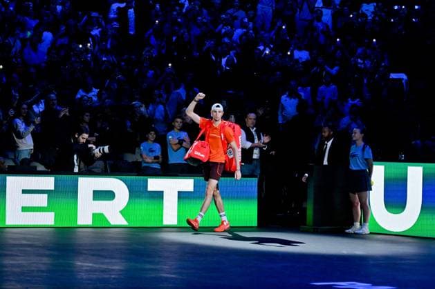 Final Of The Rolex Paris Masters French tennis player, Ugo Humbert, loses the final of the Rolex Paris Masters 2024 against Alexander Zverev on November 3, 2024. Photo by Tomas Stevens ABACAPRESS.COM Paris France  Copyright: xStevensxTomas ABACAx