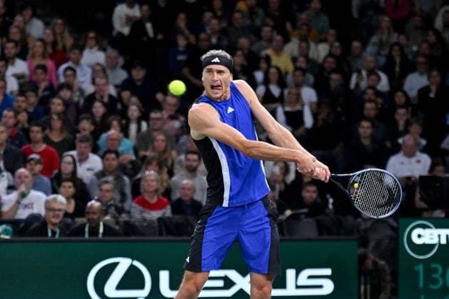 Final Of The Rolex Paris Masters German tennis player, Alexander Zverev, wins the final of the Rolex Paris Masters 2024 against Ugo Humbert, french tennis player on November 3, 2024. Photo by Tomas Stevens ABACAPRESS.COM Paris France  Copyright: xStevensxTomas ABACAx