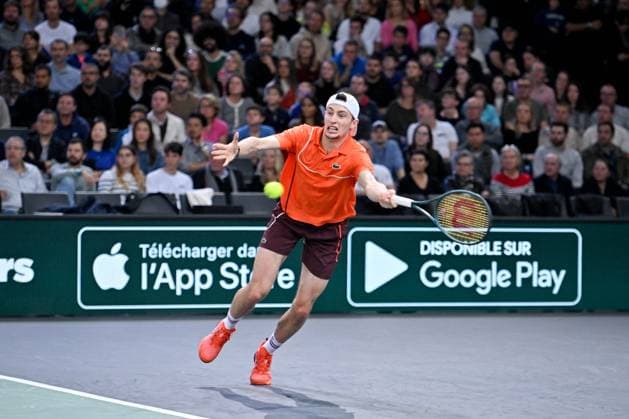Final Of The Rolex Paris Masters French tennis player, Ugo Humbert, loses the final of the Rolex Paris Masters 2024 against Alexander Zverev on November 3, 2024. Photo by Tomas Stevens ABACAPRESS.COM Paris France  Copyright: xStevensxTomas ABACAx