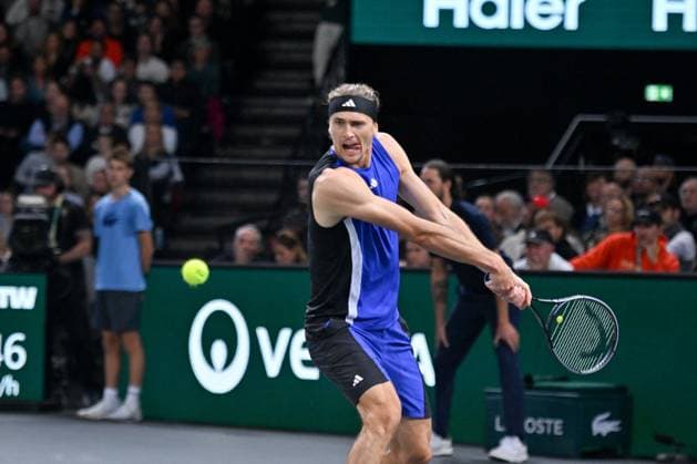 Final Of The Rolex Paris Masters German tennis player, Alexander Zverev, wins the final of the Rolex Paris Masters 2024 against Ugo Humbert, french tennis player on November 3, 2024. Photo by Tomas Stevens ABACAPRESS.COM Paris France  Copyright: xStevensxTomas ABACAx