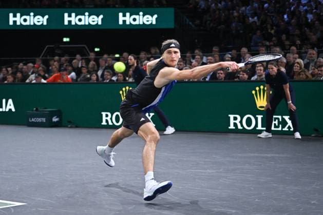 Final Of The Rolex Paris Masters German tennis player, Alexander Zverev, wins the final of the Rolex Paris Masters 2024 against Ugo Humbert, french tennis player on November 3, 2024. Photo by Tomas Stevens ABACAPRESS.COM Paris France  Copyright: xStevensxTomas ABACAx